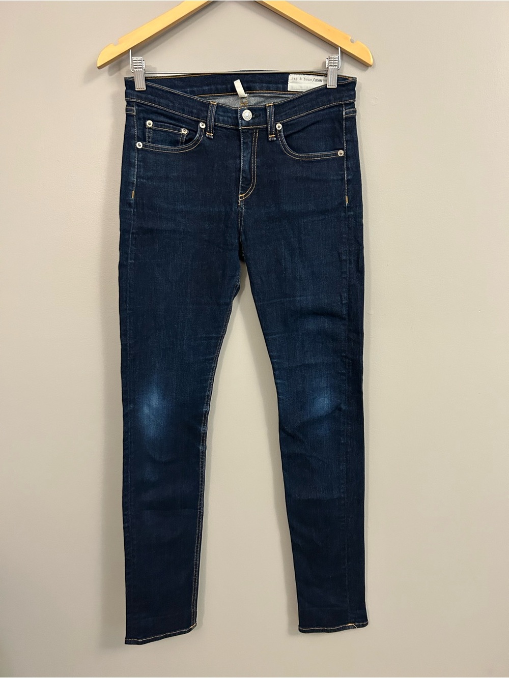 rag & bone Dark High Rise Skinny Jeans Size 29 Colour Heritage